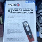 Matco Tools Mhhlcm 97 Cri Led Handheld Light 400 Lumens IP65 Rechargeable New. Price: $60.50.