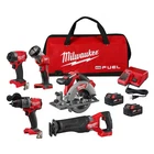 Milwaukee 3697-25 M18 Fuel 5-TOOL Combo Kit New. Price: $912.99.