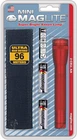Maglite Mini Incandescent Flashlight Compact, Water-resistant, Twist On/off, 2 New. Price: $15.85.