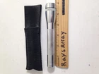 Maglite Mini Led 2-CELL Aa Flashlight Silver With Belt Carrier Pouch Used. Price: $19.99.