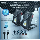 Infinity X1 700LM Rechargeable Work Lights With Bluetooth Stereo Speakers 2 Pack New. Price: $34.00.