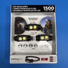 Infinity X1 1500 Lumen Rechargeable Headlamps, 3PK New. Price: $46.99.