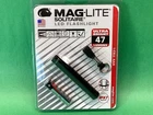 New Maglite Led Aaa Solitaire Black Keychain Flashlight SJ3A016 Made Usa. Price: $19.00.