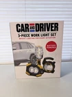 Car And Driver 3-PIECE Work Led Light Set Battery Powered * New In Box. Price: $21.95.