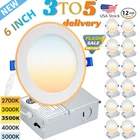 12PACK 6 Inch Led Ceiling Lights With Night - 12W Canless Ultra Thin Wafer New. Price: $91.00.
