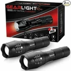 Gearlight S1000 Led Tactical Flashlight 2-PACK High Lumen, Zoomable, 5 Modes New. Price: $13.99.