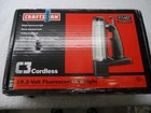 Craftsman C3 19.2-VOLT 19.2V Cordless Fluorescent Worklight Part # 11407 Open. Price: $99.95.