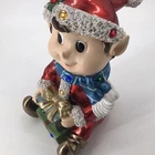 Light-up Elf Resin W/ 12 Led Lights 15 Inches High Made Italy Quality Used. Price: $66.79.