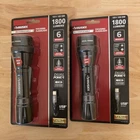 2-PACK-HUSKY 1800 Lumens Dual Power Led Rechargeable Tactical Focus Flashlight New. Price: $29.99.