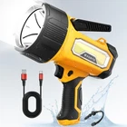 Forto Rechargeable Spotlight, 200000 Lumens Handheld With Foldable New. Price: $67.15.