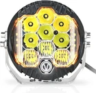 7 Round Led Offroad Light With Drl, 90W Driving Inch, White New. Price: $65.86.