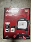 Husky 2000 Lumen Portable Corded Led Work Light, Black New. Price: $40.00.