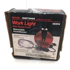 Vintage Sears Craftsman Retractable Incandescent Work Light 20-FOOT Cord 983914 Open. Price: $39.99.