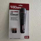 Hyper Tough 150-LUMEN Led Flashlight, 3 Aaa Batteries, Water & Oil Resistant New. Price: $9.73.