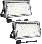 100W Led Flood Light, 2 Pack 8000LM Plug In Outdoor, IP66... New. Price: $37.54.