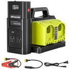 Adisipsoarin 500W Pure Sine Wave Power Inverter For Ryobi 18V Battery, 4-PORT.... Price: $286.86.
