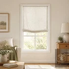 Soft Linen Blend Cordless Relaxed Roman Shade European Classic Light Filtering New. Price: $139.99.