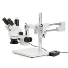 Amscope 3.5X-180X Trinocular Stereo Microscope 4-ZONE 144-LED Light+boom Stand New. Price: $869.99.