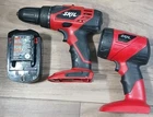 Skil 2888 18V 1/2" Drill & 2897 Flashlight W/ Rotating Head Battery- Untested Used. Price: $21.25.