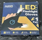 Parigo Rechargeable Led Flashlight Gloves Hands Free Finger 1 Pair New. Price: $10.50.