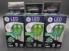 Pack - 3W Green Led 100 Lumens Party Bulb A15 Ge Lighting 93116856 New. Price: $12.99.