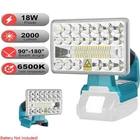18W 2000LM Led Work Rechargeable Flashlight For Makita 18V Li-ion Battery New. Price: $35.59.