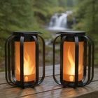 Foxflame Modern Solar Lanterns Outdoor Waterproof - Patented Flickering Led F... New. Price: $57.81.