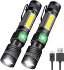 Usb Rechargeable Magnetic Led Flashlight, Super Bright, Waterproof, Small Size New. Price: $56.99.