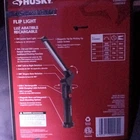 Husky Rechargeable Flip Light 500 Lumens 1011-435-618 New. Price: $15.50.
