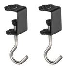 2PCS Desk Hook 0.2"-1.4" Clamping Range Cat Claw Shape Black New. Price: $12.26.