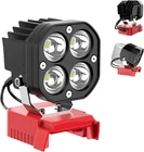 40W 6000LM Led Flashlight For Milwaukee 18V Battery Wireless Work Pd New. Price: $29.74.