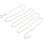 Sterling Silver Round Cable Chain Necklace 20" 1.3MM New. Price: $20.79.