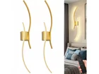 Yansun 40 In. 2-LIGHT Modern Gold Wall Sconce Over Mirror, Dimmable Led Bathroom New. Price: $125.00.