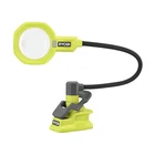 Ryobi Magnifying Clamp Light 18V Led 16 Flexible Neck Rotating Base Tool Only New. Price: $46.99.