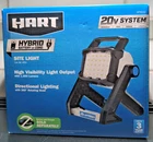 Hart 20-VOLT Hybrid Led Site Light, 1,800 Lumens HPWL02 Tool Only New In Box. Price: $39.99.