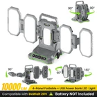 10000LM Cordless Led Work Light For Dewalt 20V Battery With 4 Panel & Mini New. Price: $109.99.