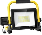 10000 Lumen Led Work Light: Portable With 6FT Cord - IP66 Yellow New. Price: $33.17.