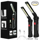 Magnetic Rechargeable Cob Led Red Work Lamp Flashlight Folding Torch New. Price: $14.95.