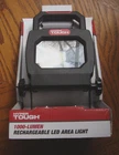 Hyper Tough New 1000-LUMEN Battery Powered Rechargeable Led Portable Work Light. Price: $46.99.