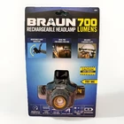 New! Braun 700 Lumen Adjustable Rechargeable Led Headlamp W/charging Cable 59298. Price: $24.00.