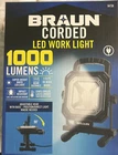 New Nib Braun 1000 Lumen Led Work Light Adjustable Head Beam White 64738. Price: $48.00.