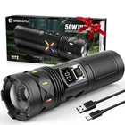 Erbrigtli 100000 Lumens Rechargeable Flashlight, 50W Led, 5000FT, Usb New. Price: $45.30.