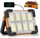 120W Solar Rechargeable Work Light, 144 Led 10000LM With Modes, New. Price: $23.66.