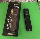 Nitecore EDC27 3,000 Lumen Rechargeable Flashlight Used. Price: $55.00.