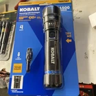 Kobalt 1500-LUMEN 4 Mode Focusing Led Rechargeable Flashlight New. Price: $26.99.
