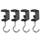 4PCS Desk Hook 0.2"-1.4" Clamping Range Cat Claw Shape, Black New. Price: $23.65.