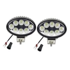 2PCS Tractor Led Work Light, 12V 24W Oval Cab Agriculture - New. Price: $67.81.