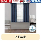 Curtain Sheer Panel Set Rod Pocket Light Filtering Modern Geometric New. Price: $28.03.