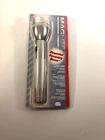 Mag-lite 2 Cell Incandescent Flashlight Silver New Package. Price: $30.00.