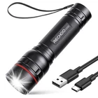 Rechoo Rechargeable Flashlights High Lumens, G1000 Super Bright Pack, Black New. Price: $17.98.